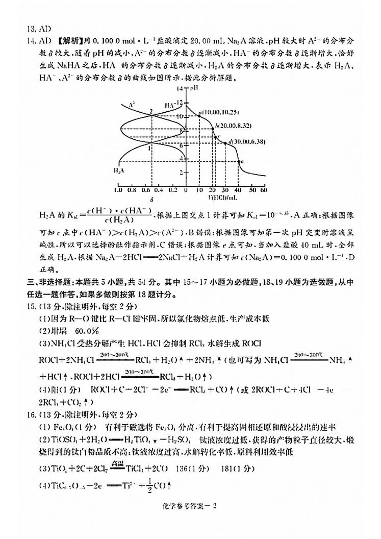 2022年八省聯(lián)考化學試卷及答案第2頁