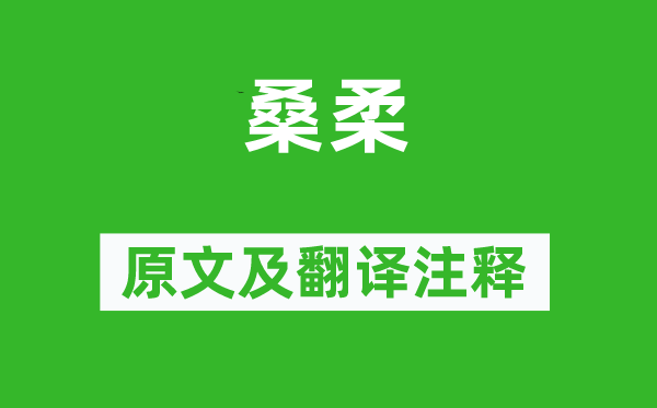 詩(shī)經(jīng)·大雅《桑柔》原文及翻譯注釋,詩(shī)意解釋