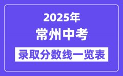 2025年常州中考各高中錄取分?jǐn)?shù)線